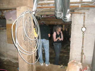 A flurry of orbs in the basement