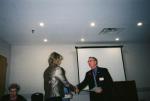 Receiving congratulations
