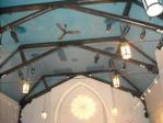 The ceiling at the Heliconian Hall
